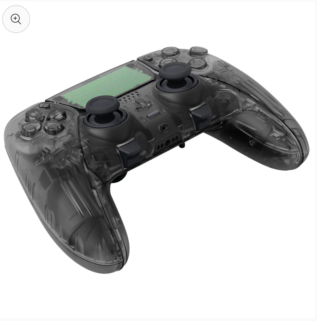 Black Transparent PS5 DualSense Edge controller (Case & Components included)