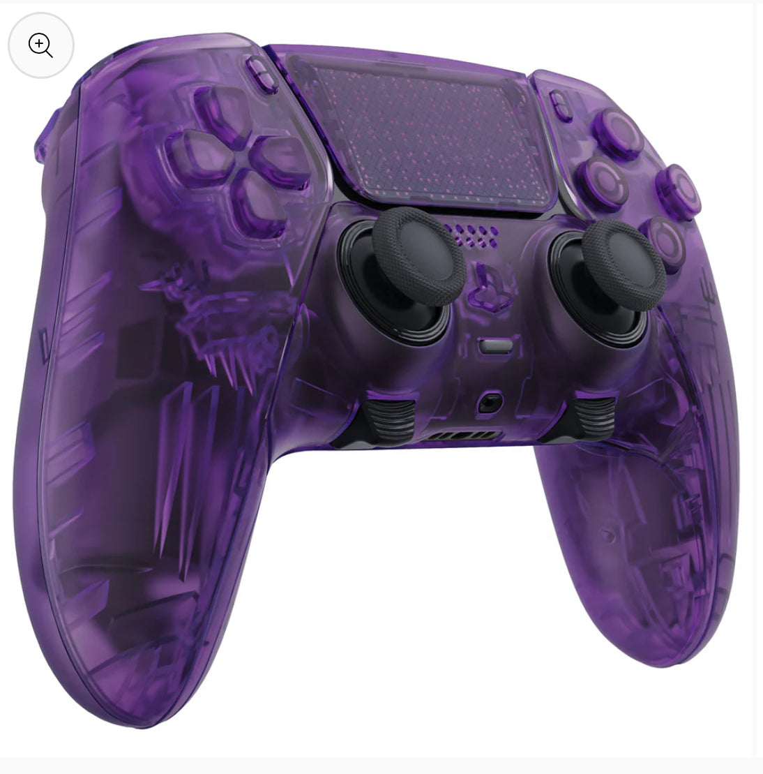 Purple Transparent PS5 DualSense Edge controller (Case & Components included)