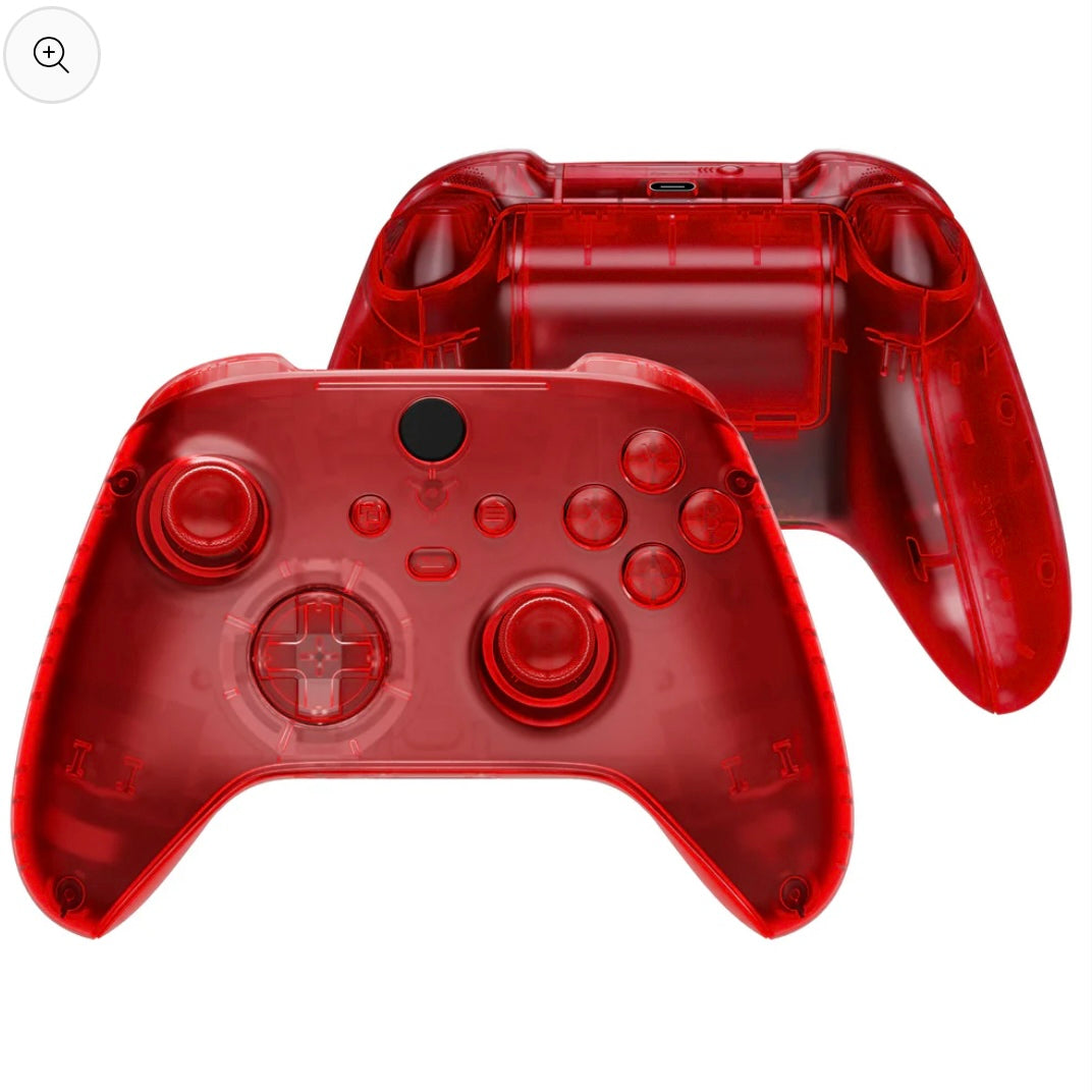 Red Transparent Xbox Series X|S controller