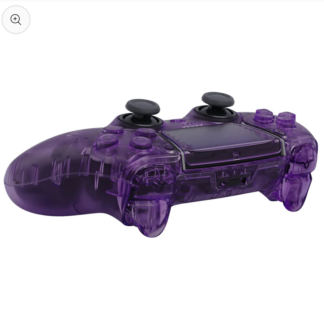 Purple Transparent PS5 DualSense Edge controller (Case & Components included)