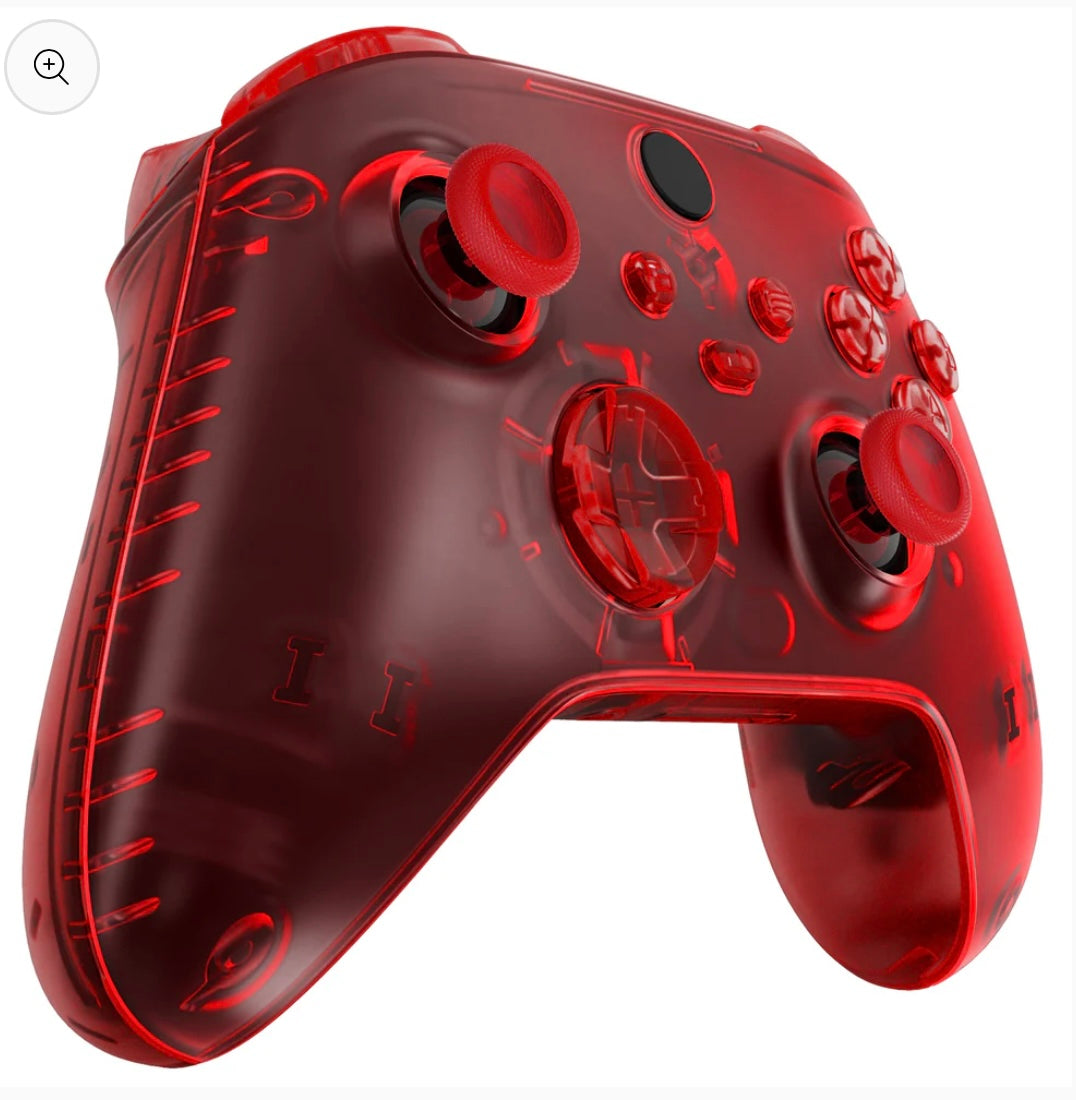 Red Transparent Xbox Series X|S controller