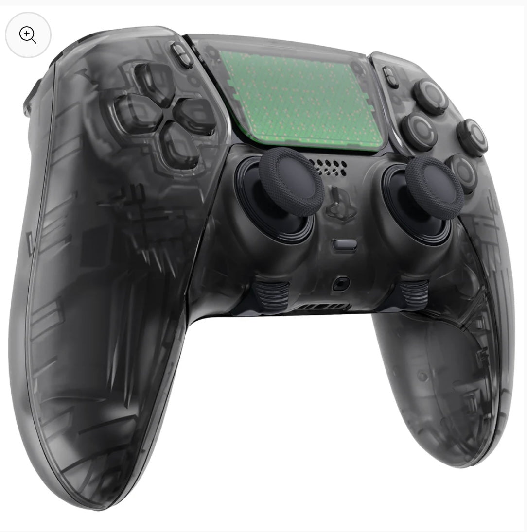 Black Transparent PS5 DualSense Edge controller (Case & Components included)